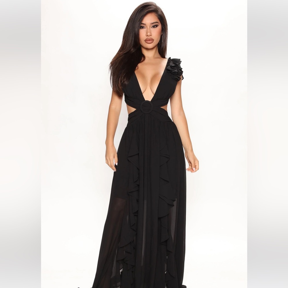 Cabo Nights Maxi Dress - Black
